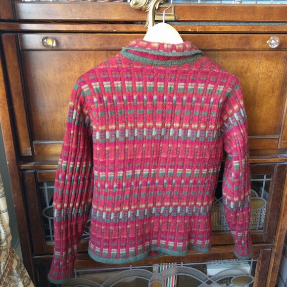Stunning 100% Wool Cardigan CHERRY LEWIS - Picture 5 of 7